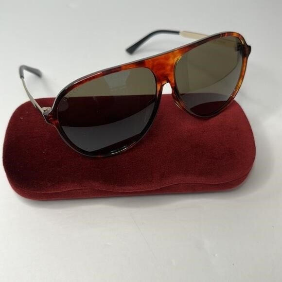 New Authentic Gucci Tortoiseshell GG0829SA 003 Sunglasses - Picture 7 of 12